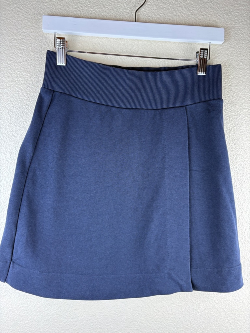 COS Women's Navy Blue Mini with Ribbed Waistband Skirt Size S